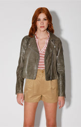 Presley Jacket, Army - VT Wash Leather