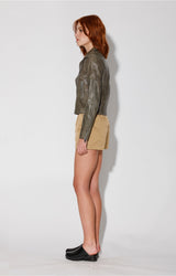 Presley Jacket, Army - VT Wash Leather
