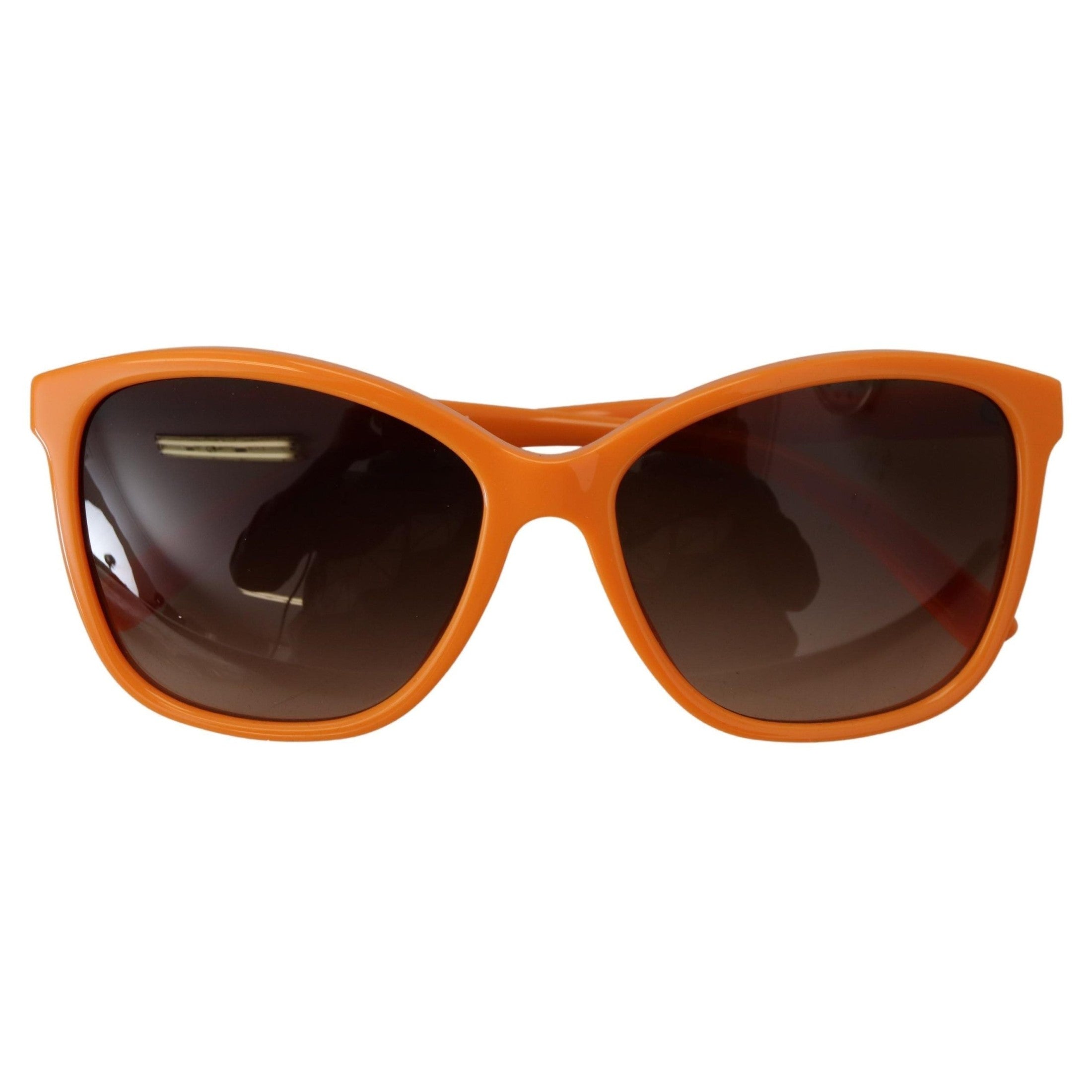 Dolce & Gabbana Chic Orange Round Sunglasses for Women