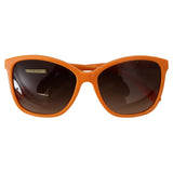 Dolce & Gabbana Chic Orange Round Sunglasses for Women