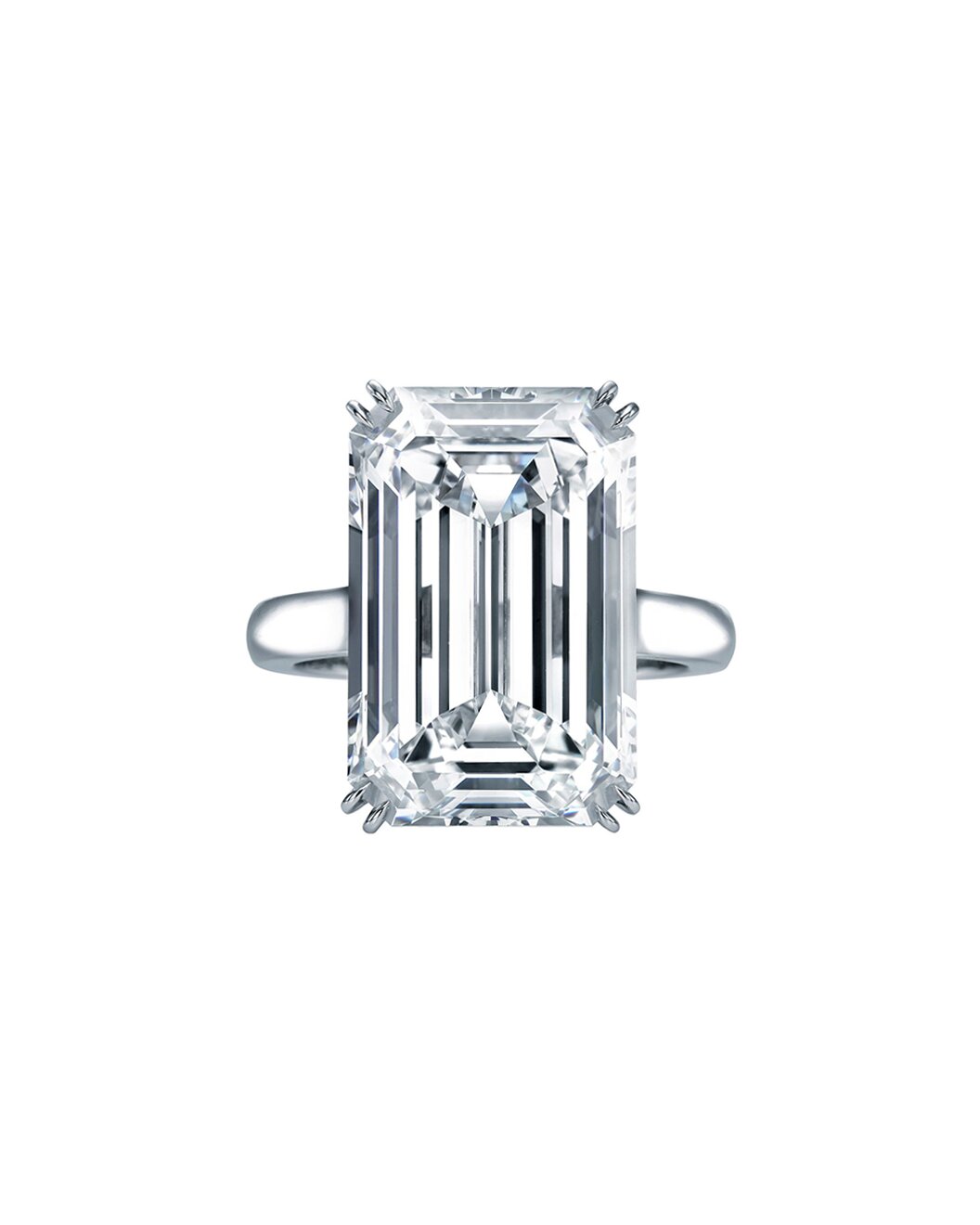 10.01 Emerald Cut Engagement Ring