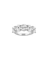 Five Stone Round Diamond Anniversary Ring 3.00 Carats