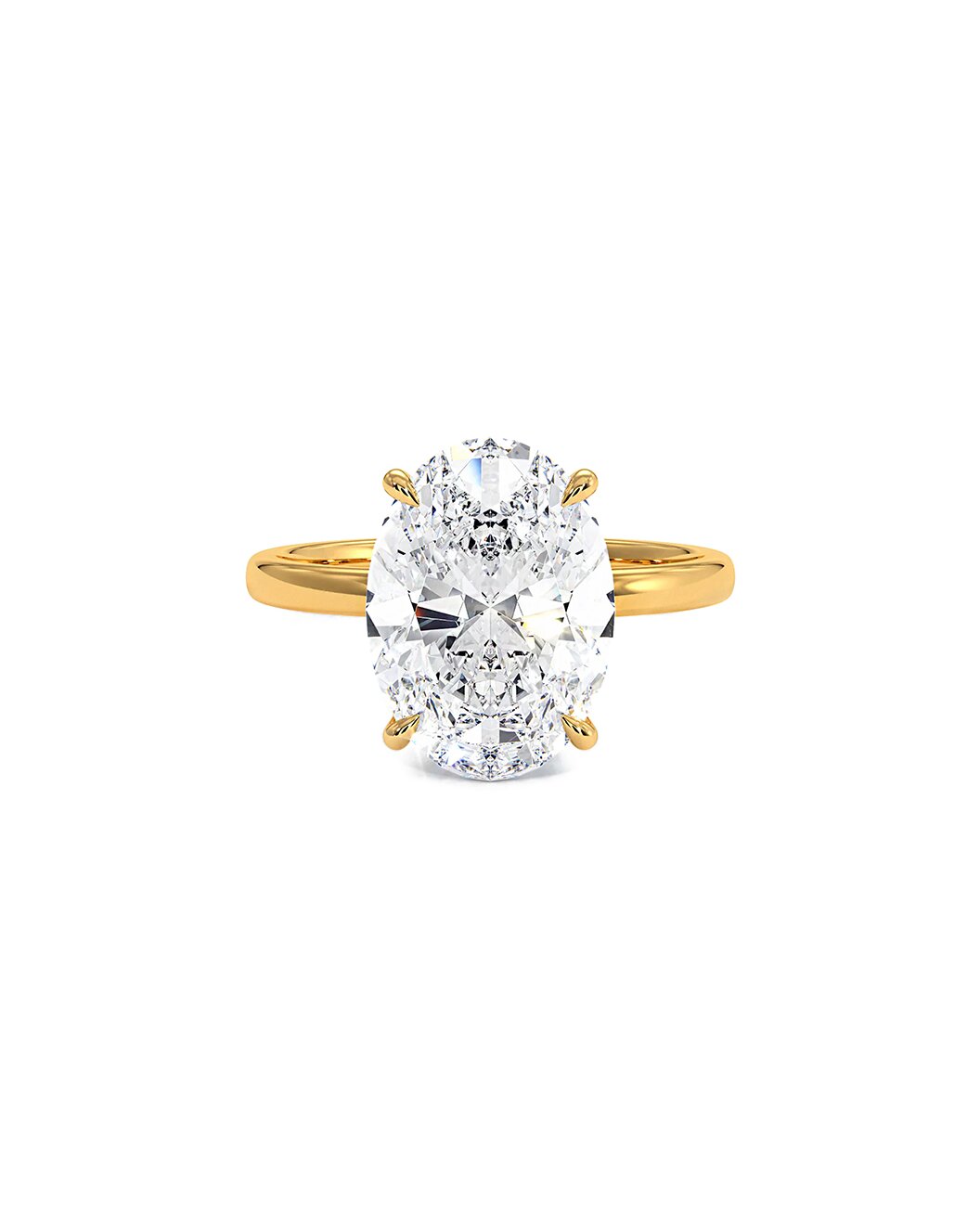 14K White Gold 3.00 Carat F - VS2