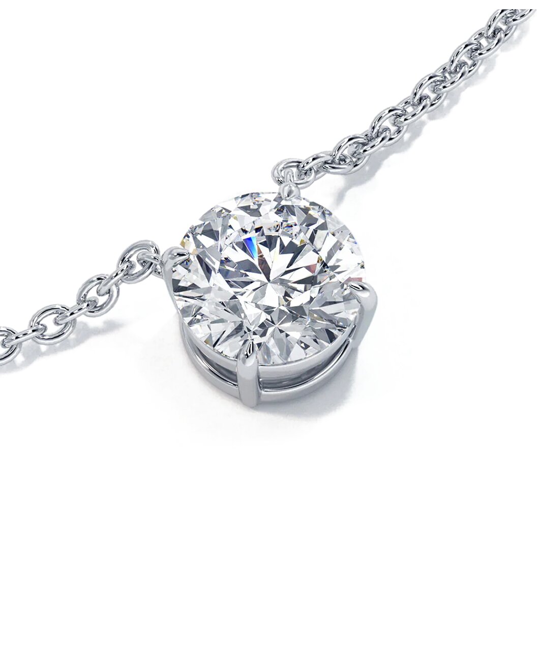 Elegant 1Ct Lab-Grown Diamond Solitaire Pendant