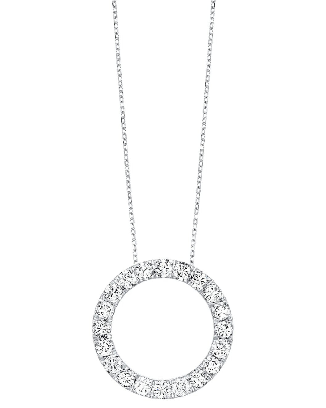 Elegant 1.5Ct Lab-Grown Diamond Circle Pendant