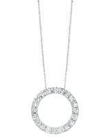 Elegant 1.5Ct Lab-Grown Diamond Circle Pendant