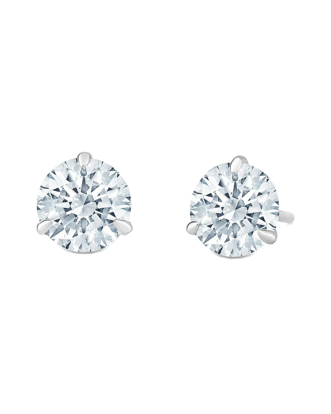 Elegant 3Ct Basket Studs: Lab-Grown Diamond Perfection