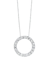 Elegant 2Ct Lab-Grown Diamond Circle Pendant