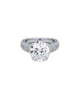 4.00 Carat Certified Engagement Ring F Color VS2 In Clarity