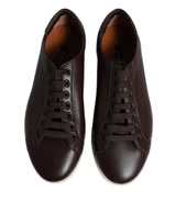 Dolce & Gabbana Brown Low Top Men Saint Tropez Sneakers Shoes