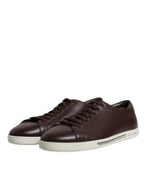 Dolce & Gabbana Brown Low Top Men Saint Tropez Sneakers Shoes