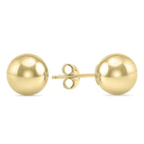 8Mm 14K Yellow Gold Filled Round Ball Earrings