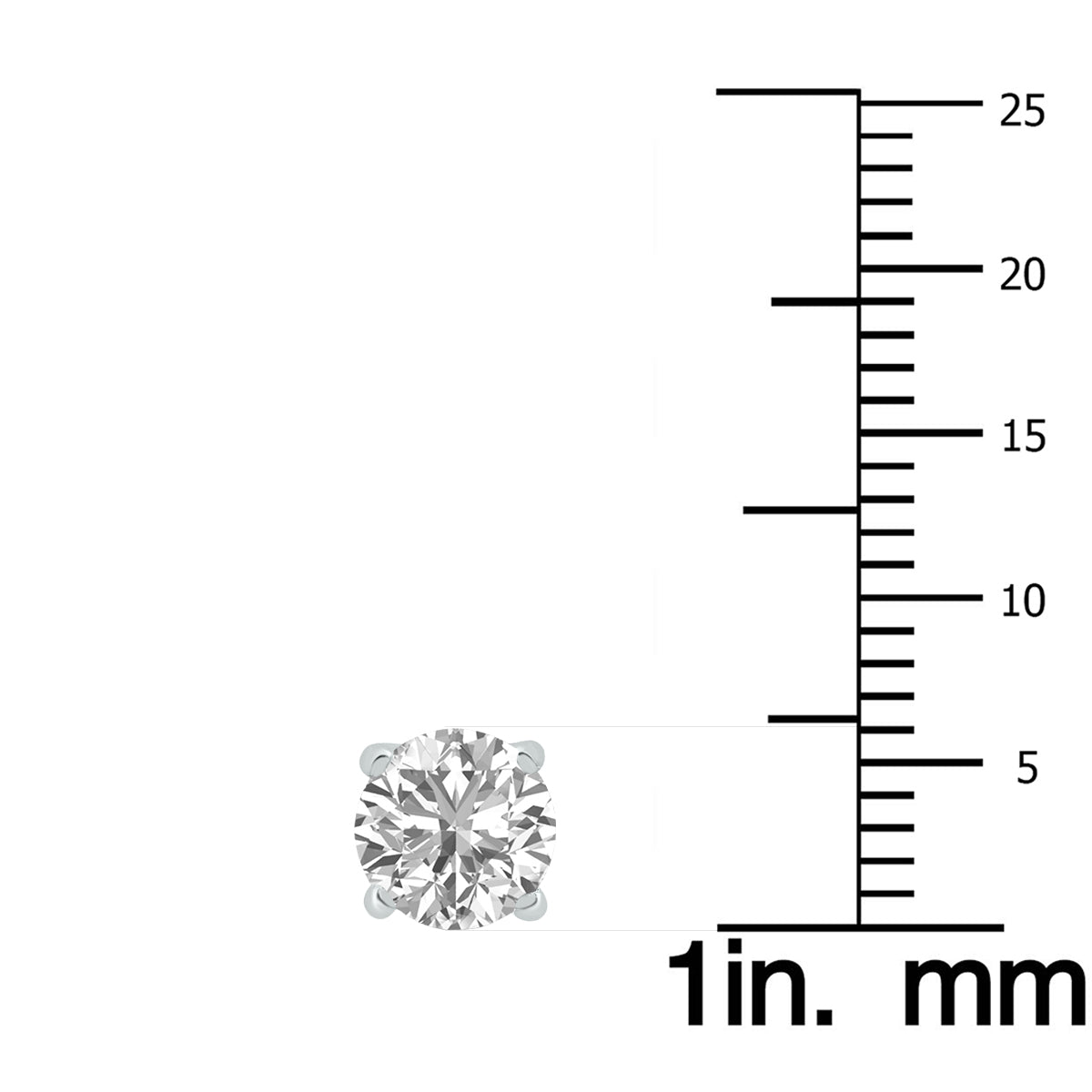 Certified Lab Grown 2 1/4 Carat Total Weight Diamond Solitaire Earrings In 14K White Gold (J Color, Si2 Clarity)