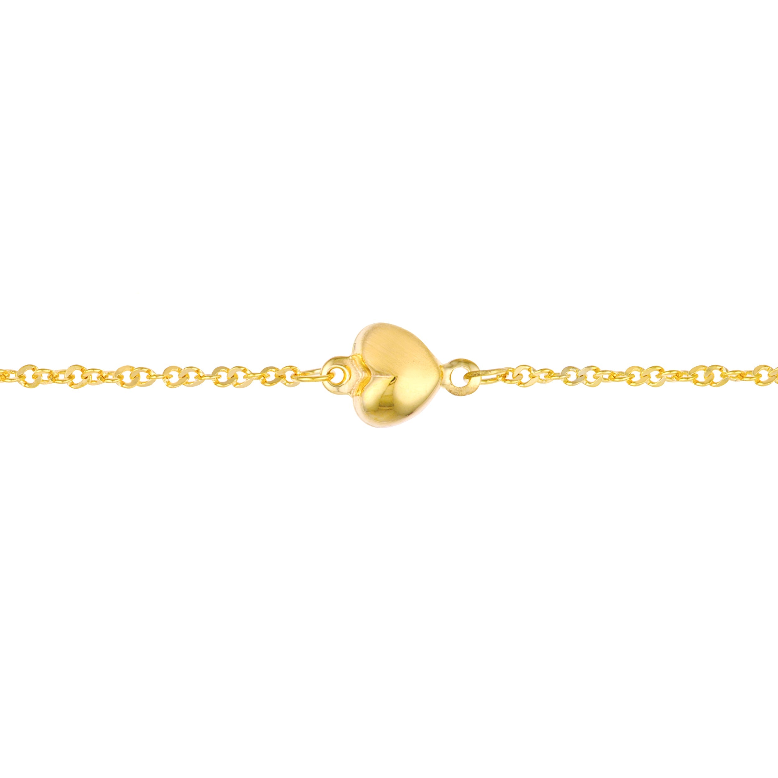 Puffy Heart Station Trio Bracelet