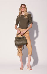 Hazel Tote, Dark Olive