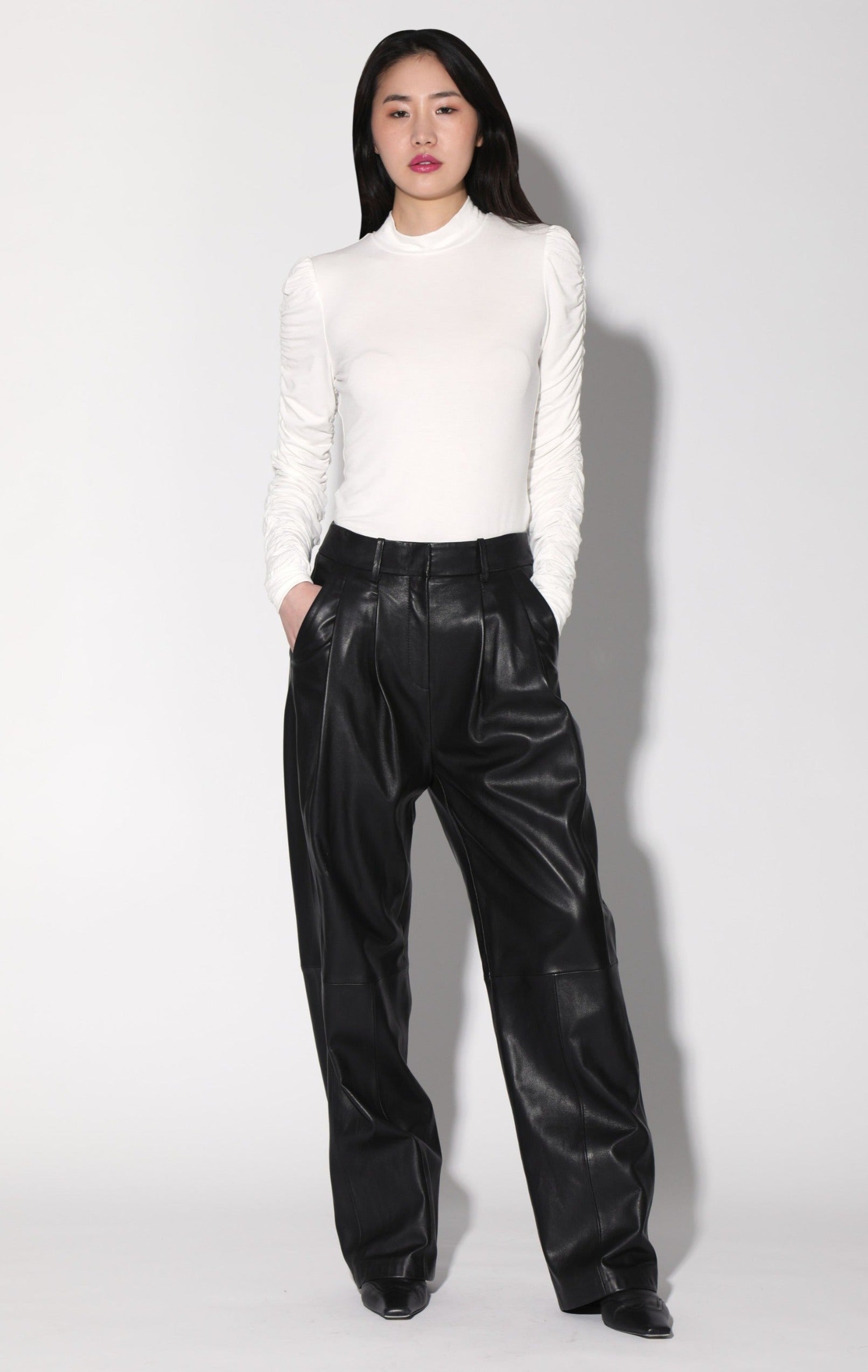 Luka Pant, Black - Leather