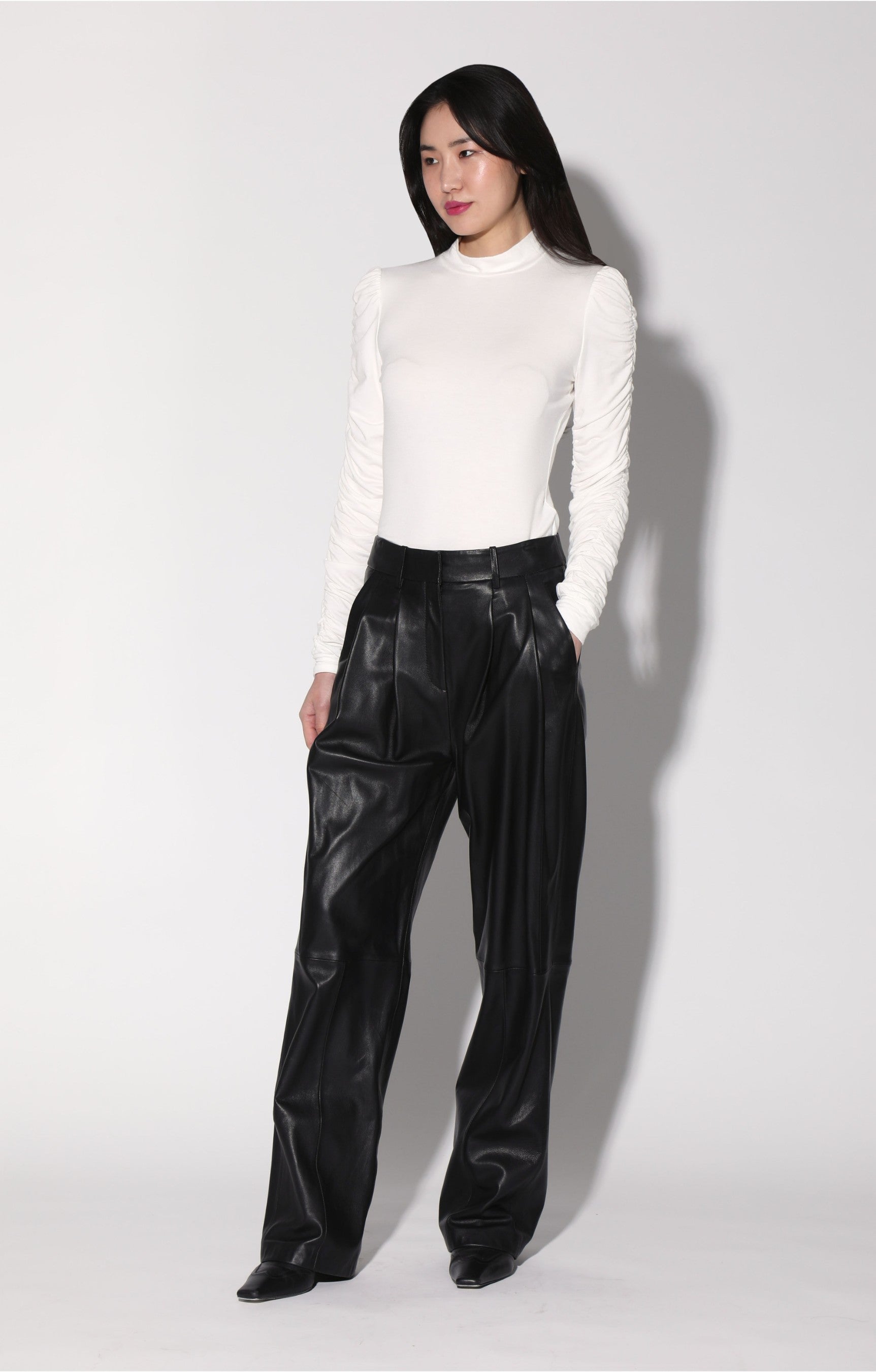 Luka Pant, Black - Leather