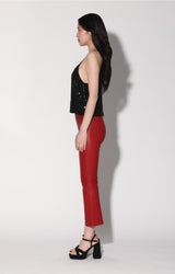 Lori Pant, Red - Leather