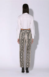 Yvette Pant, Grey Snake - Leather