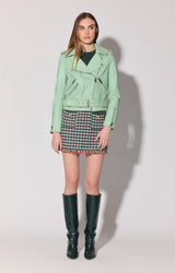 Allison Jacket, Pistachio - Leather
