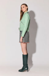Allison Jacket, Pistachio - Leather