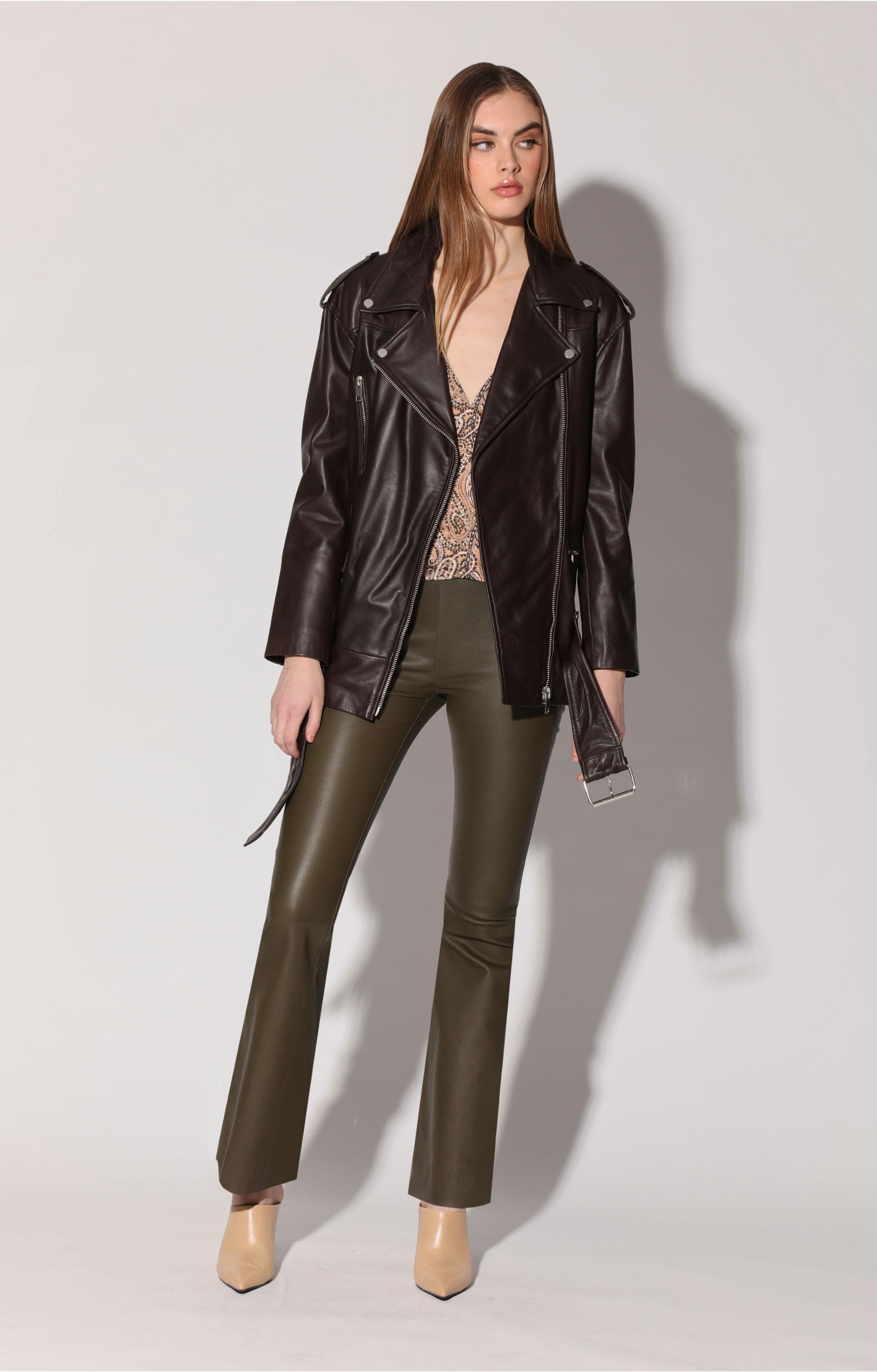 Emery Jacket, Mocha - Leather