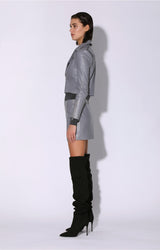 Jenny Jacket, Granite - Leather