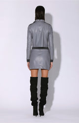 Jenny Jacket, Granite - Leather