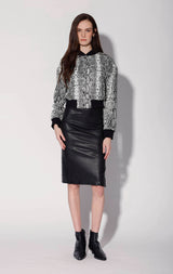 Lindsey Jacket, White Snake