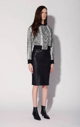 Lindsey Jacket, White Snake