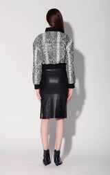 Lindsey Jacket, White Snake