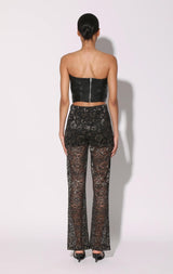 Tanvi Top, Black - Leather