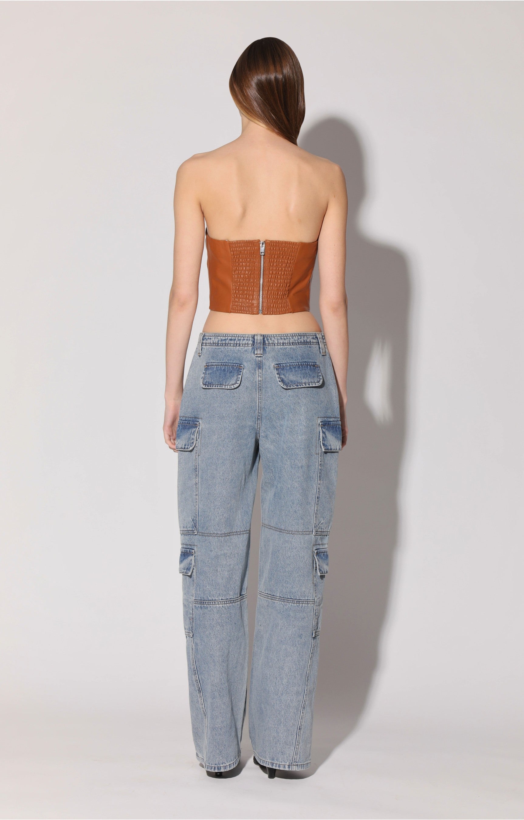 Tanvi Top, Camel - Leather